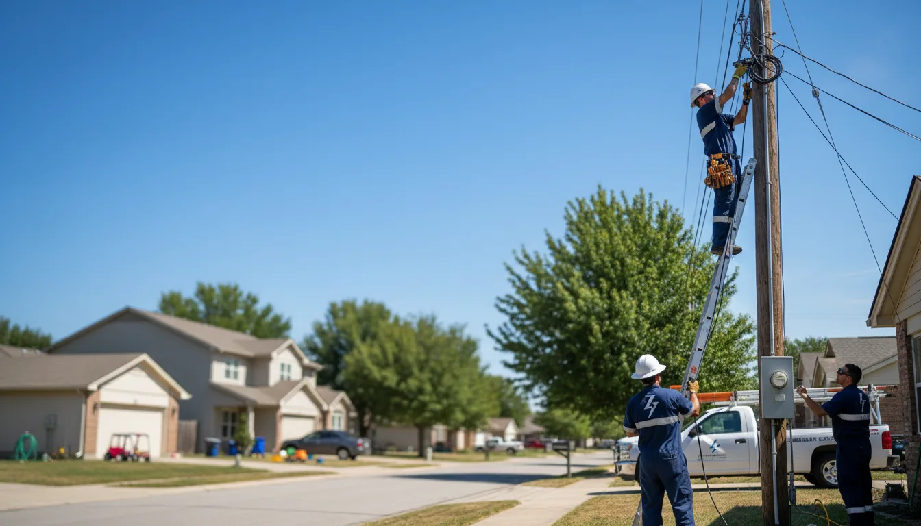 Residential electrician providing installation services in Hamlin, NY